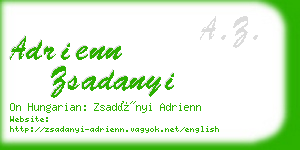 adrienn zsadanyi business card